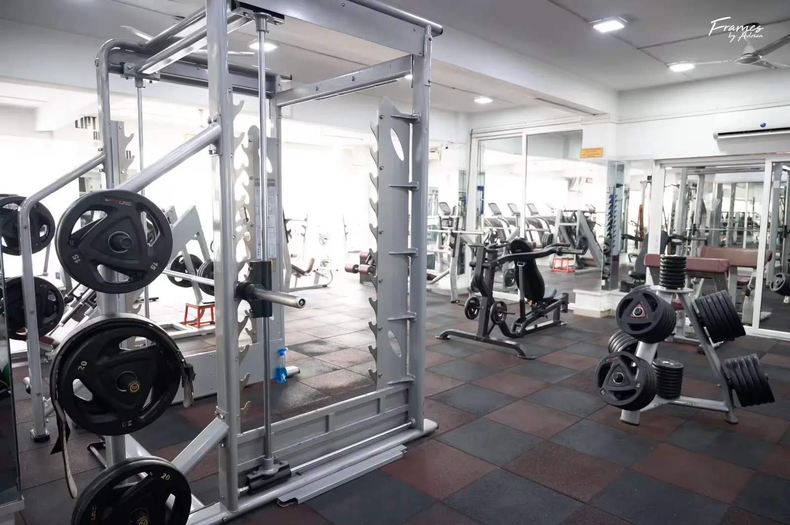 Structured strength training zone set up for progressive workouts at Power Fitness Club.