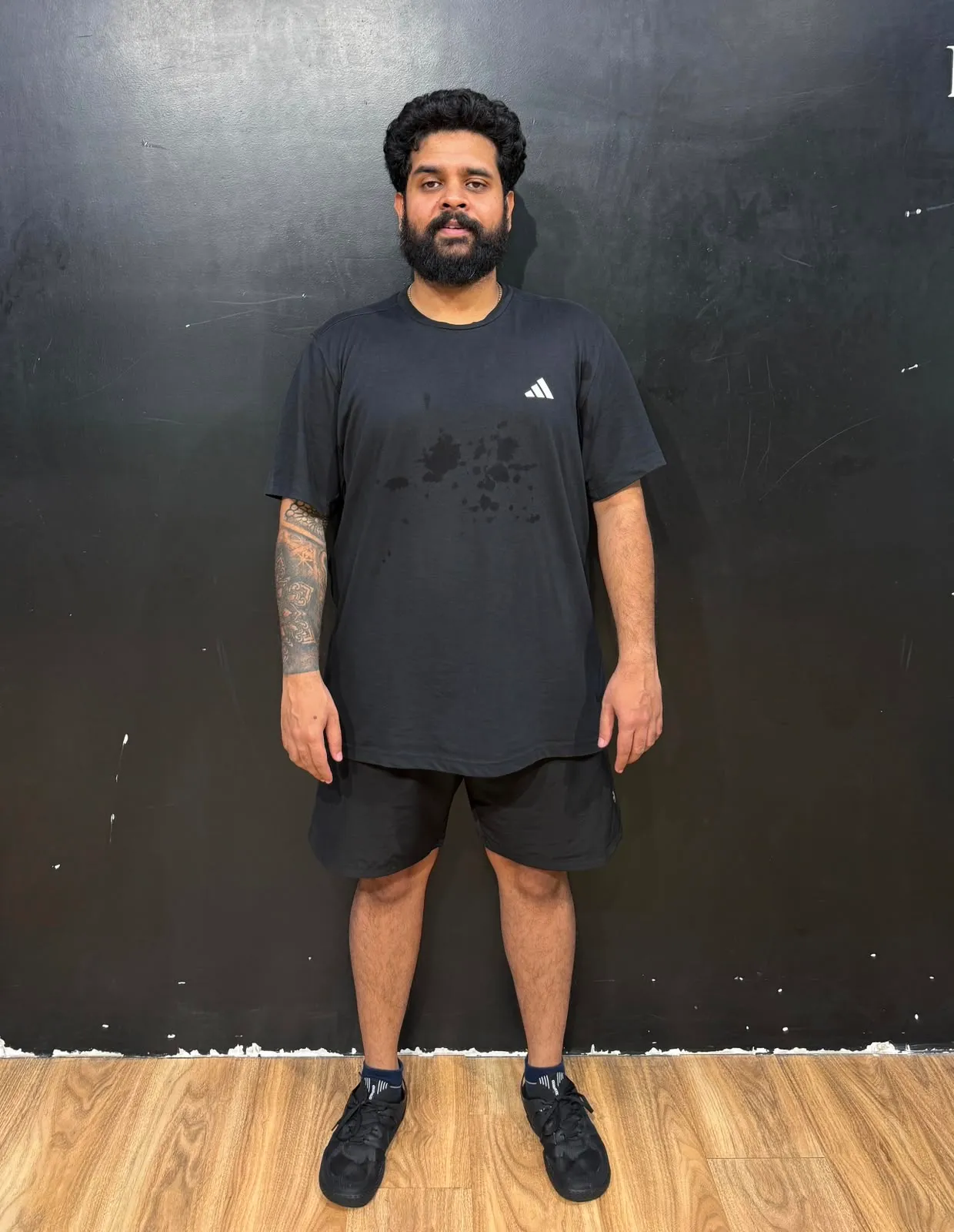 Vasisht Jore S. after 11 kg weight loss transformation at Power Fitness Club.