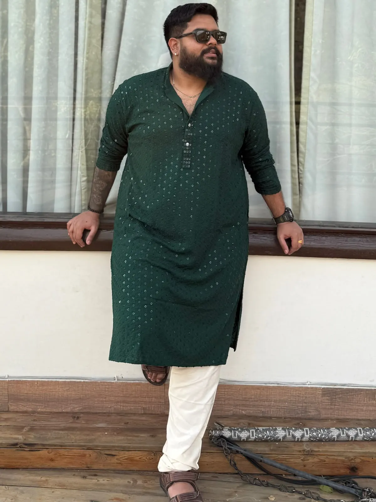 Vasisht Jore S. before weight loss transformation at Power Fitness Club.